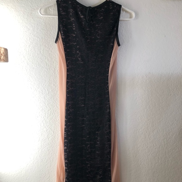 Mapalé Black Sheer Sides Mini Dress - Picture 3 of 5
